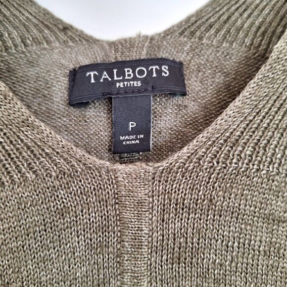 Talbots Linen Top Womens size P - Picture 2 of 6